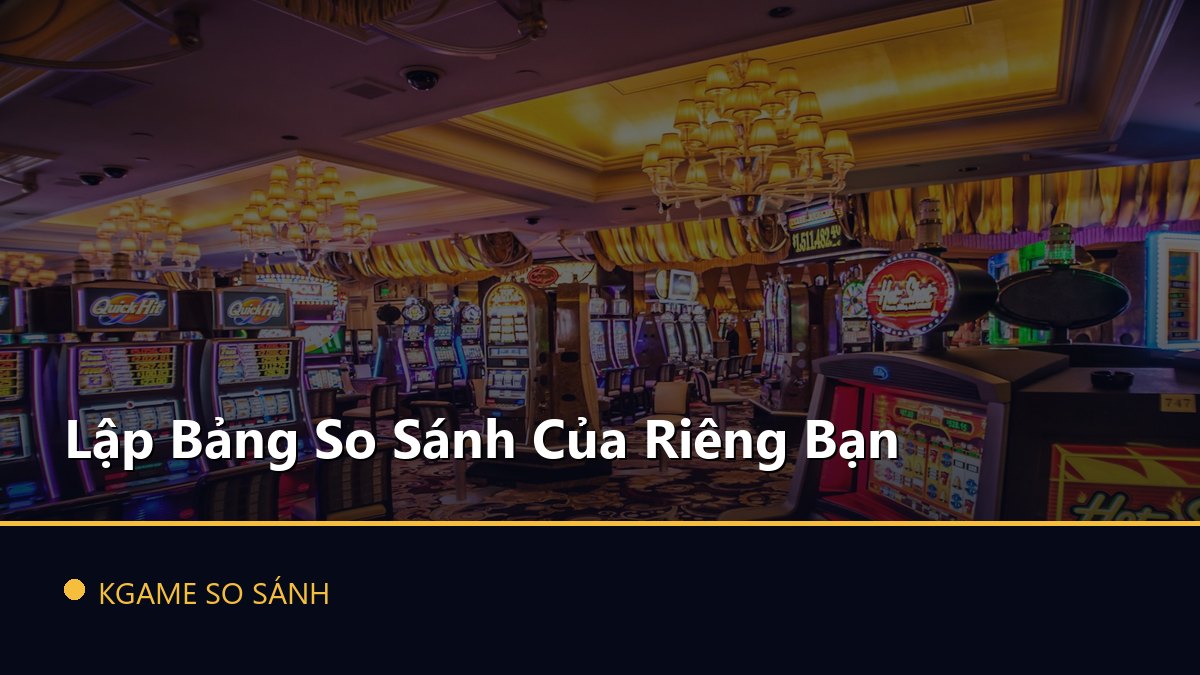 Lập Bảng So Sánh Của Riêng Bạn